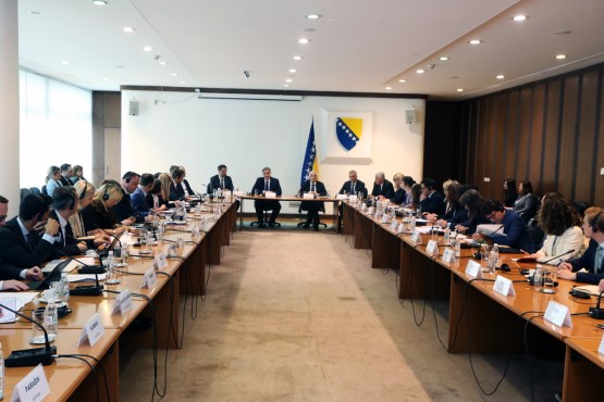 Чланови колегијума оба дома Парламентарне скупштине БиХ разговарали са члановима Радне групе Савјета Европске уније за регион Западног Балкана